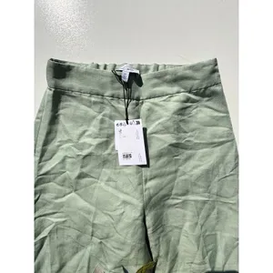 & Other Stories Linen Blend Mint High Waist Wide Leg Pants 2 thumbnail 3