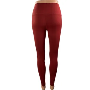 Set Active Women's Red High Rise Workout Gym Yoga Athletic Leggings Pants Size M thumbnail 3