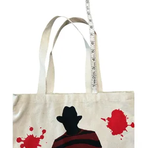 Freddy Krueger Canvas Tote Bag Horror Slasher Gothcore Halloween Nightmare thumbnail 3