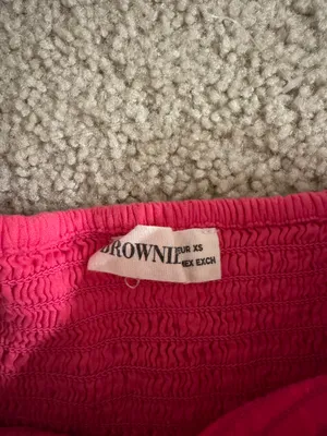 BROWNIE Pink Beaded Layered Flowy Skirt Size XS thumbnail 3
