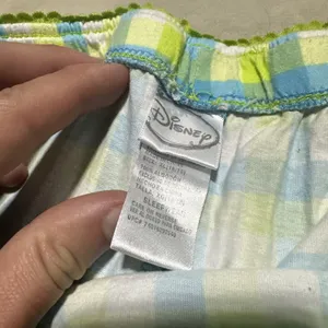 Blue Green Plaid Disney Youth SZ XL 16-18 Sleepwear Capri Pants Daisy Duck thumbnail 2