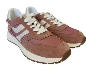 Steve Madden Women's Blume Mixed Media Sneaker Mocha‎ Mult Size 9M NWB thumbnail 1