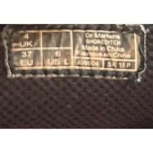 Dr Martens Shoreditch Black Leather Combat Boots Women's Sz 6 Moto Ankle Classic thumbnail 6