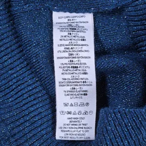 Free People Teal Blue‎ Let It Shine Sweatshirt OB719485 Small thumbnail 5