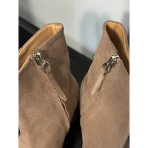 Aeyde Suede Ankle Boots Square Toe Block Heel Minimalist EU 38 US 7.5 8 thumbnail 5