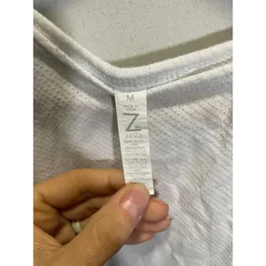 Z by Zella Tank Top Women Medium White Open Back Mesh Athletic Yoga Gym‎ Workout thumbnail 4
