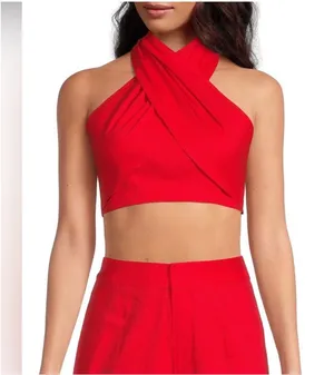 Red Gianni Bini top and pants Set thumbnail 3