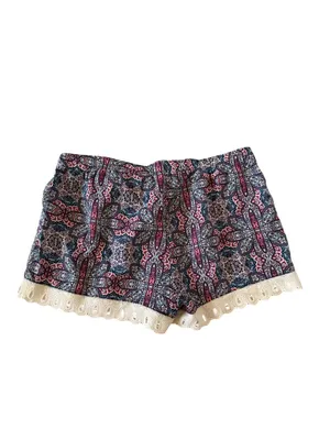 ARTISAN NY Multicolor Lace Trim Shorts Size Medium thumbnail 3