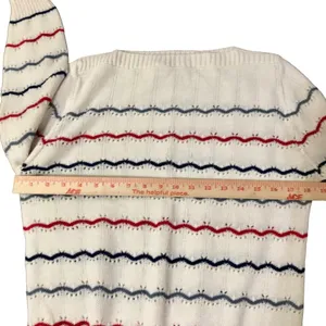 Vintage Boat Neck Sweater Womens M? Used thumbnail 8