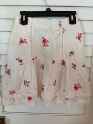 Set 3 XS Skirts Shorts Altar’d State Zara H&M Eyelet Paperbag High Waist thumbnail 13