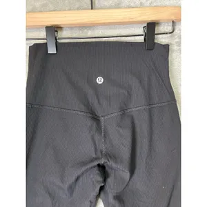 Lululemon Align Ribbed High Rise Pant 25' Black Size 4 Yoga Leggings Nulu thumbnail 4