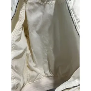 Vintage Abercrombie and Fitch Cream Satin Bomber Jacket Rare Grail Size M thumbnail 9