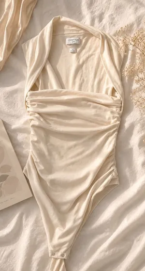 Aritzia Contour Babaton Bodysuit Light Birch thumbnail 1