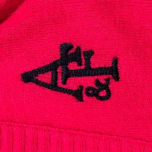 Abercrombie Cardigan Sweater Hot Pink V Neck Preppy Y2K Logo Minimalist Large thumbnail 9