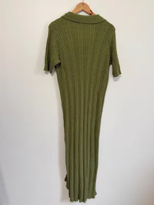 Free People Beach Riding Waves Knit Longline Cardigan Sweater Dress Size Medium thumbnail 7