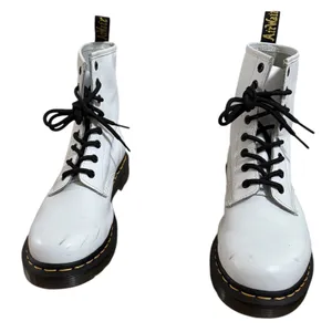 Dr Martens The Original 1460 Boots Womens Size 8 White‎ 8 Hole Shoes thumbnail 2