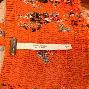 Free People Close To You Orange Floral Puff Sleeve Smocked Peplum Top Small thumbnail 7