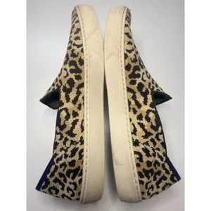 Rothy's Original Slip On Womens Tan Black Knit Leopard Casual Flat Shoes Size 10 thumbnail 6