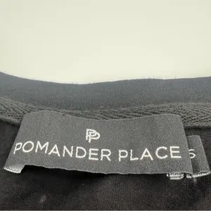 Tuckernuck pomander place black vesty lace puff sleeve top‎ sz S thumbnail 4