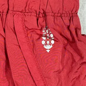 FP Movement The Way Home Shorts Red High Rise Smocked‎ Athletic Running Small thumbnail 3