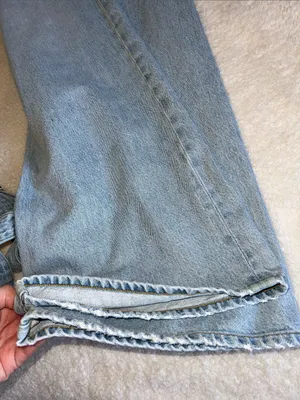 AGOLDE Cinched Hem Loose Taper Jeans Light Wash‎ Size 27 thumbnail 16