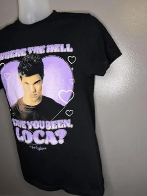 Twilight Saga Loca American Classics Shirt Womens Medium Black Graphic Tee Top thumbnail 4