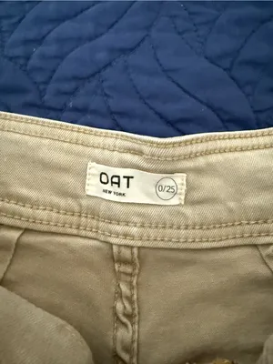 Oat New York High Waist Wide Leg Jeans in Beige / Cream thumbnail 4
