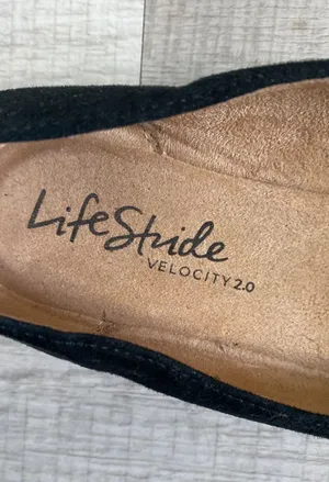 Life Stride Black & White Flats thumbnail 5