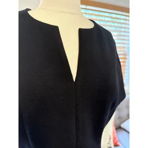 Hugo Boss Black Short Sleeve Notched Neck Blouse Top Size 6 US thumbnail 2