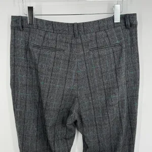 Brooks Brothers dress pants women's 14 wool cashmere glen plaid straight gray thumbnail 5