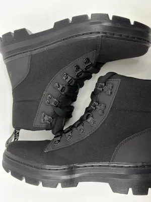 Dr. Martens Combs Canvas Lace Boots Color Black/Black. SZ 6 thumbnail 8