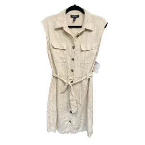 Ellen tracy LINEN BLEND SHIRT DRESS NWT small (b46 ) thumbnail 6