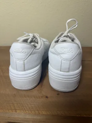 Fila Women's WX-100 Sneakers leather Platform Tennies Shoes Size 8 thumbnail 4