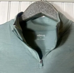 Allbirds Natural Run Mid Layer Merino Wool Blend Quarter Zip Pullover NEW thumbnail 3