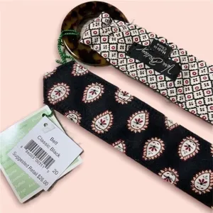Vera Bradley Kensington classic black retired pattern quilted‎ belt NWT thumbnail 3