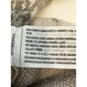 Hollister XS Cream Diamond Pattern Cropped Cardigan VNeck Button Front Knit Cozy thumbnail 9
