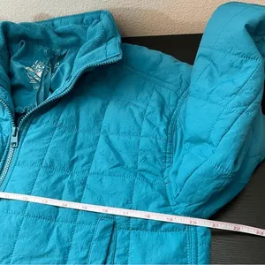 Love Tree Women's‎ Teal Blue Packable Lightweight Puffer Jacket Medium thumbnail 11