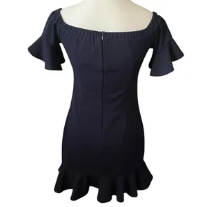 Hello Molly Rosario Off-Shoulder Navy Blue Mini Dress Bodycon Women's Sz‎ 8 thumbnail 3