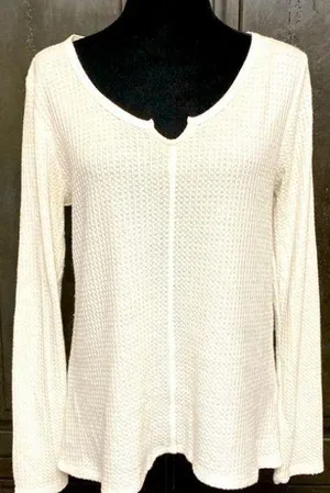 SO white longsleeves sweater size large thumbnail 1