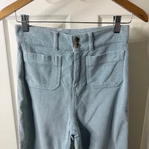 Faherty Portland Blue Corduroy Flare Pants Womens‎ Size 26 thumbnail 4
