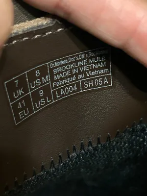 Dr Martens Brookline brown leather mules clogs slip on shoes women’s 9 new thumbnail 3