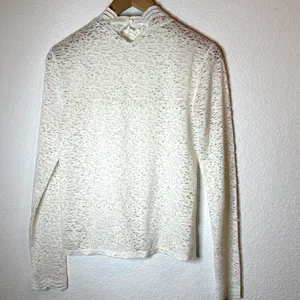 ARIZONA JEANS White Lace Ruffle Top thumbnail 5
