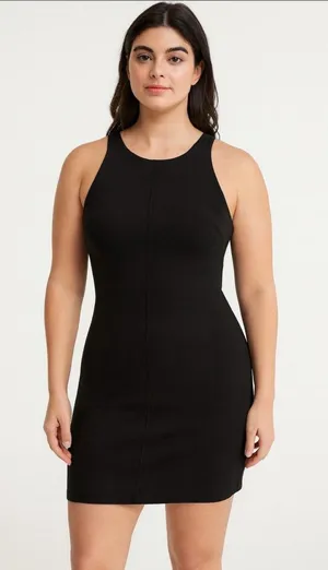 Athleta Whirlwind Razorback Athletic Casual Tank Dress Black Size XS thumbnail 1