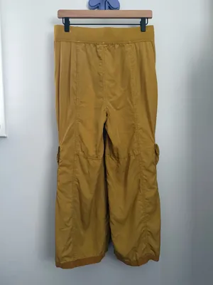 Xcvi XS Yellow Marigold Pants Straight Baggy Cargo Boho Gypsy Hippie Relaxed thumbnail 2
