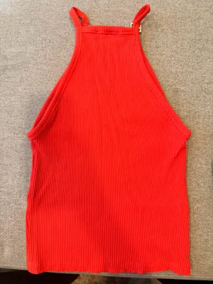 ZARA Red Tank Crop Top thumbnail 3