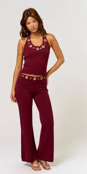 Boutique Shop Naomi Faith Burgundy Set thumbnail 1