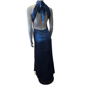 ABCDress Backless Halter Dress Blue 6 NWT thumbnail 4