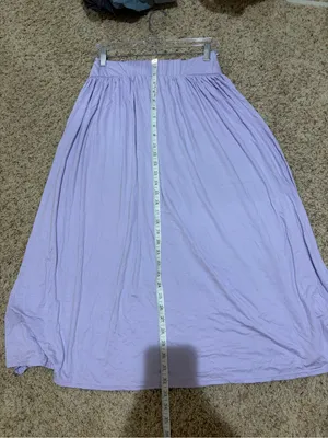 Free People Beach Serenity Midi Maxi Skirt Lilac Lavender Purple Size Medium thumbnail 10