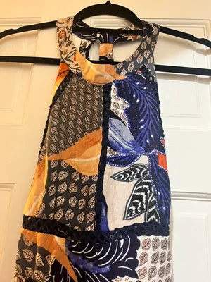 Boutique Auburn Gameday Jaase Orange and Blue Dress thumbnail 3