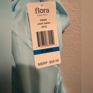 Set of 2 Flora Nikrooz‎ NWT Women’s Baby Doll Blue Pajama Set Size XL thumbnail 2